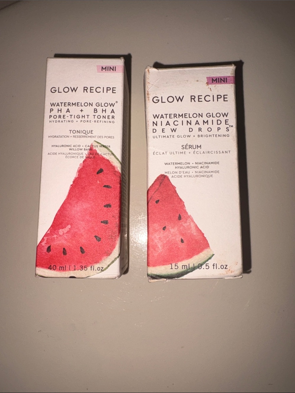 Glow recipe combo tonique and serum